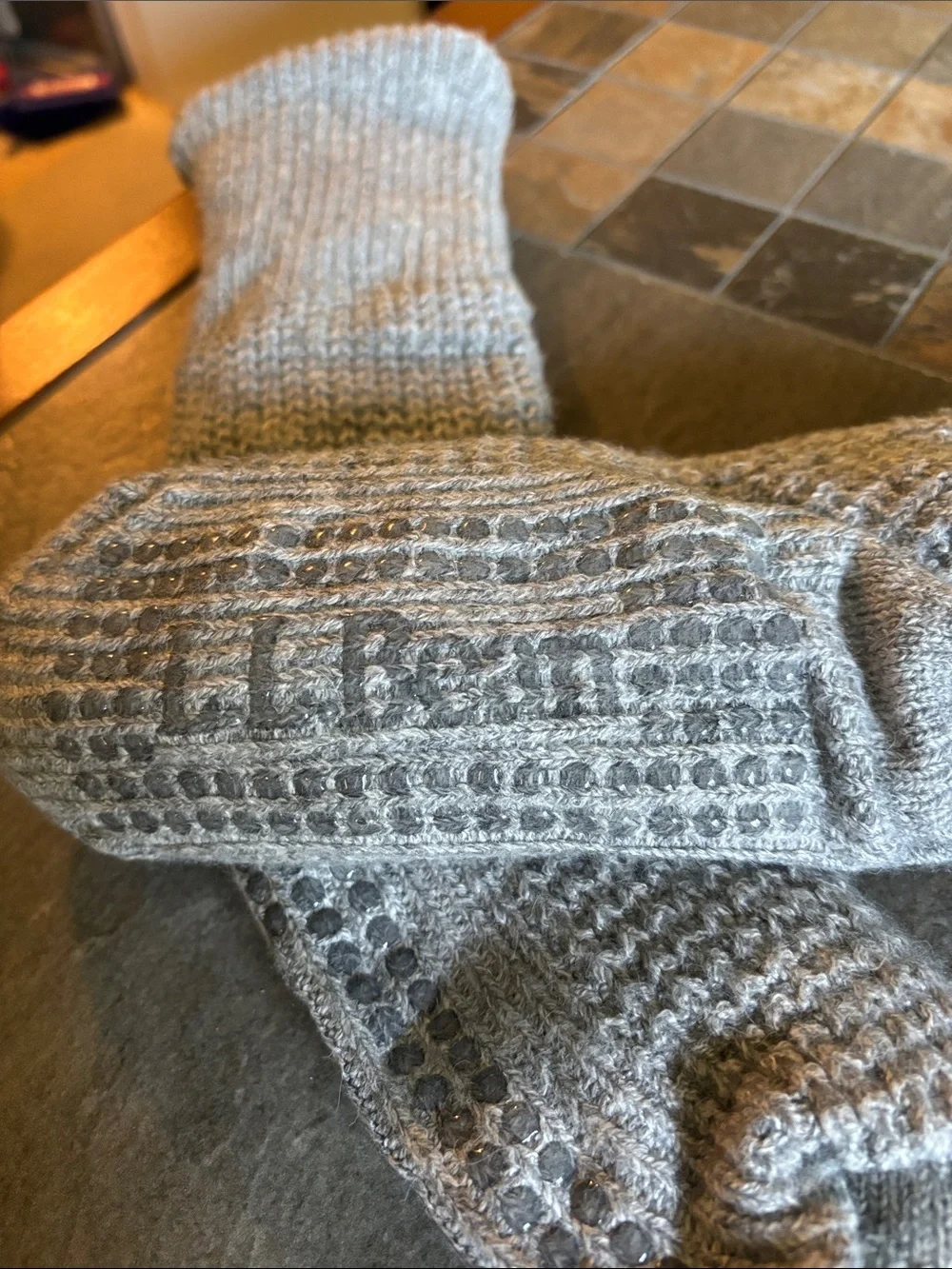 LL bean Women’s Fleece Lined Grip Socks